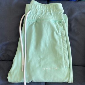 Sea Foam green NVGTN joggers size small
